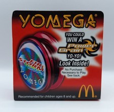 Yomega Flame Storm Yo-Yo 5 Red McDonald's Vintage 2000 NEW/NOS
