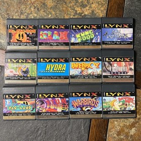 Atari Lynx 1 Video Game Console With Lot Of 12 Games + Carrying Case