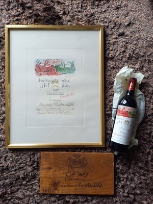 Georg Baselitz - Chateau Mouton Rothschild 1989 - einzigartiges Konvolut
