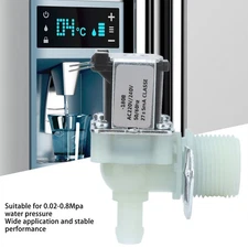 G3/4in Inlet Water Valve Plastic Electric Solenoid Valves Normally Closed AC220V