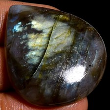 100% Natural Labradorite Heart Shape Cabochon Gemstone 57.5 Ct 36X31X7mm A-11770