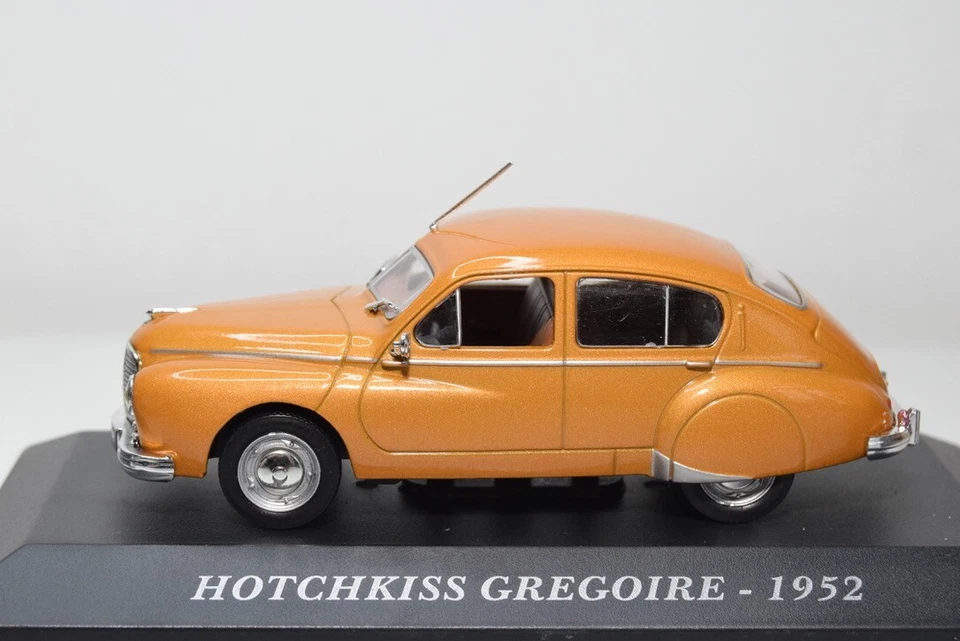 B25 1:43 ALTAYA ATLAS IXO HOTCHKISS GREGOIRE 1952 MET. MARRÓN SIN USAR, EN CAJA Foto 3 de 4