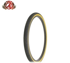 ALTA BICYCLE WIRE BEAD DURABLE TIRE 26 x 1.75 BLACK/GUM CORDOBA SEMI-SLICK.