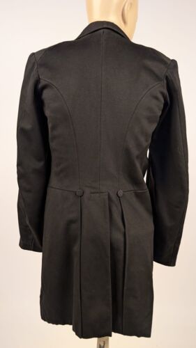 1860’S CIVIL WAR ERA MEN’S BLACK FROCK COAT - Picture 3 of 6