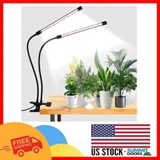 6000K Full Spectrum LED Grow Light - 5-Level Dimmable Clip-on Lamp for Indoor...