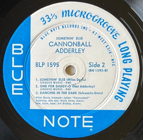 Julian Cannonball Adderley. Somethin' Else w/ Miles Davis BLP 1595 Blue Note LP - Picture 4 of 4