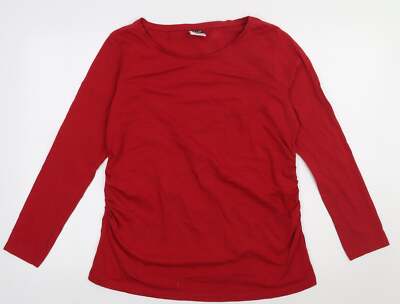 Up2Fashion Damen Sweatshirt rot Baumwollmischung Größe L