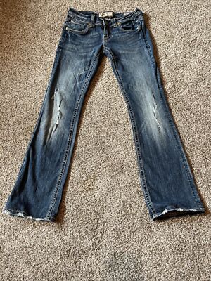 MEK DNM Mykonos Womens Size 28 X 31 Distressed Straight Leg Denim Jeans