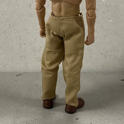 MO-RXPT-KAH: 1/12 Relax Fit Casual Pants for 6" slim figure body - Khaki image 4
