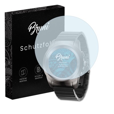 Bruni 2x Folie für MyKronoz ZeTime Elite Petite Schutzfolie Displayschutzfolie