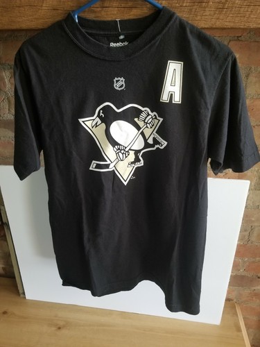Evgeni Malkin Pittsburgh Penguins Reebok NHL Home Black Name & Number T-Shirt A3 - Imagen 2 de 8