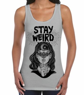 Stay Wierd Witch Girl Hipster Damen Trägershirt Tank Top - Hexenfest