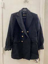 Zara Black Blazer Coat