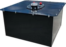 RCI 1122CD 12 Gallon Circle Track Fuel Cell Black Powder Coated Steel Can 8AN