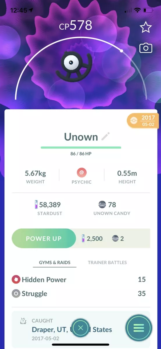 pokemon go unown