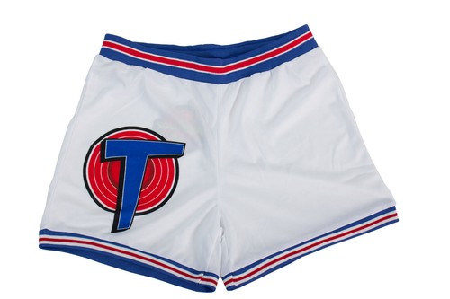 Adult Men's Space Jam Tune Squad Official Michael Jordan White Basketball Shorts - 第 6/12 張圖片