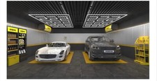 LED Car Detail Garage Workshop Retail Light Square ZIG ZAG Honeycomb Hexagon