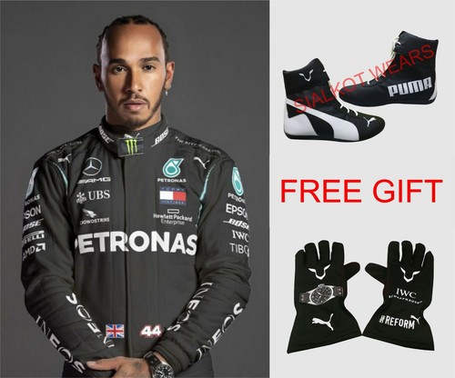 Lewis Hamilton Mercedes Petronas F1 Karting Suit 2021 Go Kart Suit