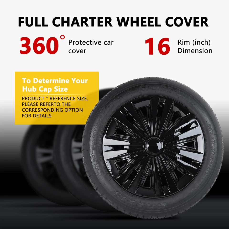 Tapacubos cubierta rueda 4x 16" para Scion xB xD 2008-2015 se adapta a neumáticos R16 y llantas de acero Foto 2 de 4