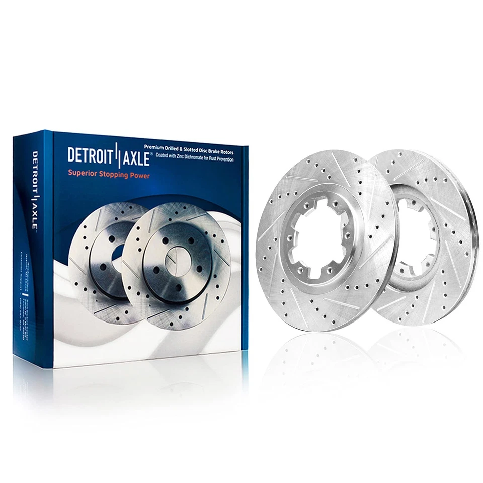 Almohadillas de rotores perforados delanteros de 11,8"" para Nissan Pathfinder Infiniti QX4 1998-2004 Foto 3 de 4