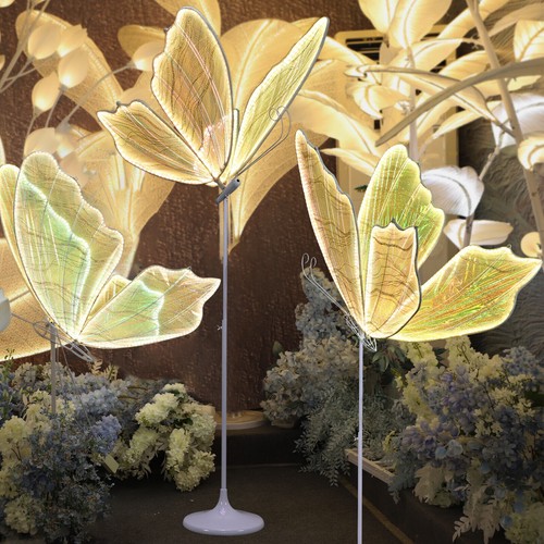 Lámpara de pie colorida mariposa 2 piezas accesorios de decoración de techo para boda fiesta EE. UU. - Imagen 8 de 19