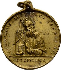 Pellegrinaggio Siena Leopoldo 33 mm/11,6 g moneta originale #MZO9