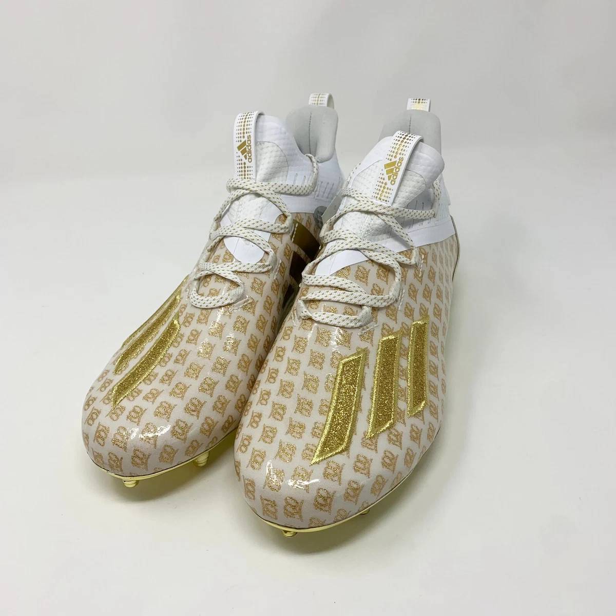 Size 11.5 Adidas AdiZero X Anniversary Football Cleats White Gold EH3489 NEW NEW Adidas Adizero X Anniversary White/Gold | Mercari main image 4