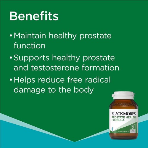 Blackmores Prostate Health Formula 60 Capsules - Picture 4 of 4