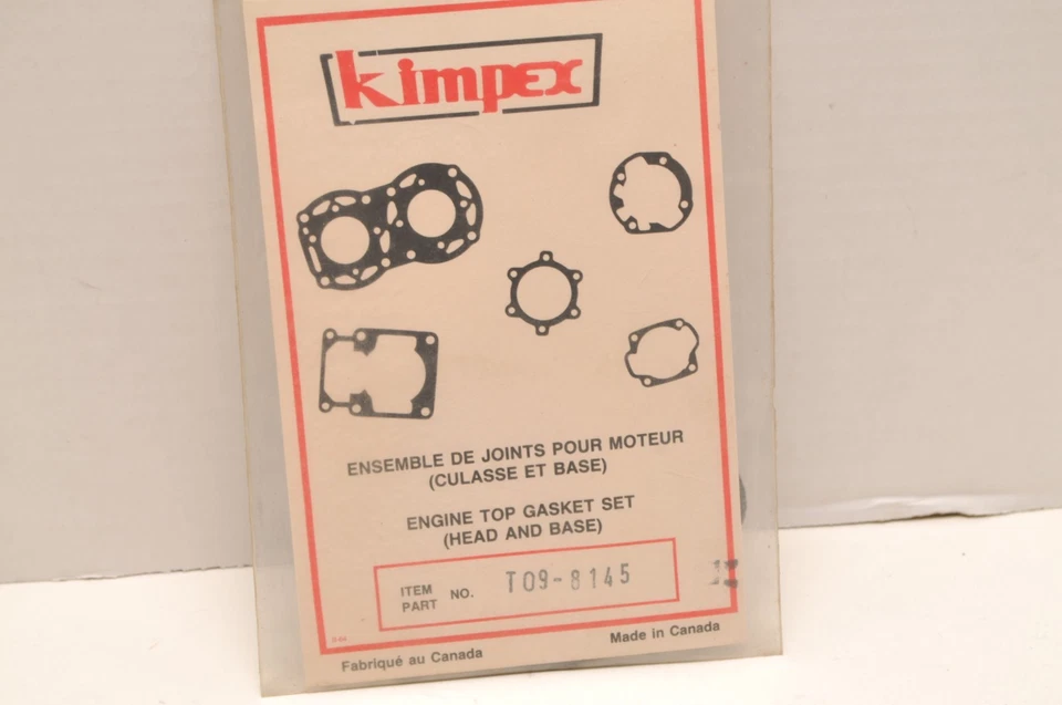 NOS Kimpex Top End Gasket Set T09-8145 / 712145 - Yamaha GP433F 1975-78 433 - Image 2 of 2
