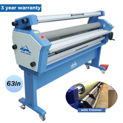 USA 63in Full-auto Large Format Cold Laminator, with Heat Assisted and Trimmer