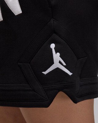 Brand New Air Jordan x Nina Chanel Abney Fleece Shorts Black - Sz