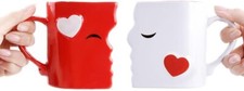 Kissing Coffee Mugs Gift Set with Gift Box