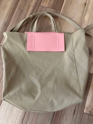 Acne Studios paper tote bag Woman Pink zip casual Maid in Italy 