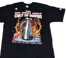 Rare 1995 New Jersey Devils Stanley Cup Champions Starter T-Shirt New NWT LARGE