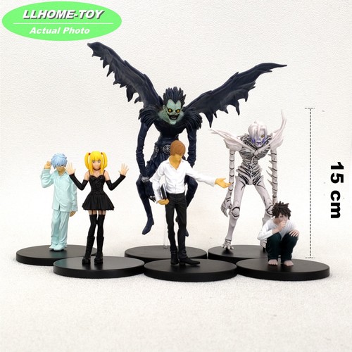 Anime DN Kira Ryuuku Misa L Yagami 6pcs set PVC Figure Statue Toy Gift