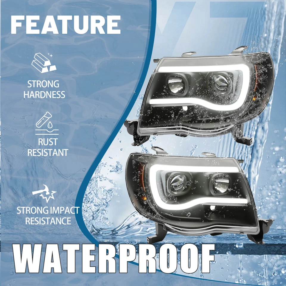 For Toyota Tacoma 2005 2006-2011 Left&Right LED Headlights Headlamp Assembly DOT - Image 3 of 4