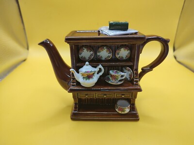 ROYAL ALBERT Mini Teapot Old Country Roses Doulton 1998 Mint Welch Dresser Cup