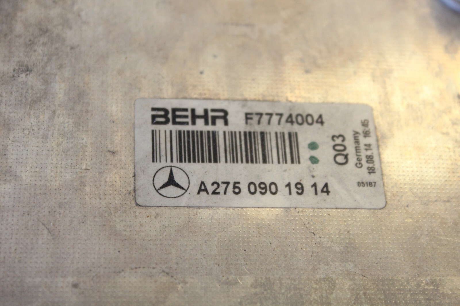 W220 W221 R230 W215 W216 Mercedes Air Intake Radiator Turbo Charge ...