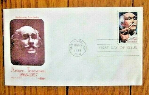 ARTURO TOSCANINI ITALIAN OPERA LEGEND 1989  ARTMASTER  CACHET  FDC VF UNADDR