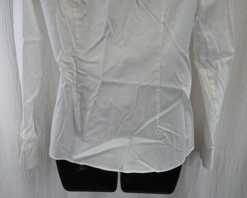 Ralph Lauren Button Down Shirt Women's Size M White Non-Iron Long Sleeve Logo - Picture 7 of 13
