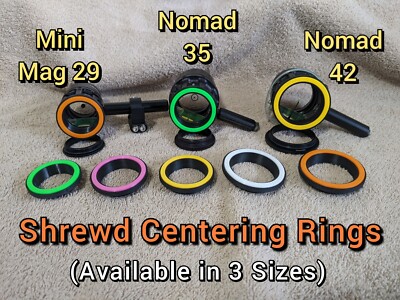*** Fits Shrewd Mini Mag 29, Nomad 35 and Nomad 42 *** Peep Centering Ring