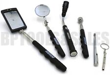 3 Pc Magnetic Tool Set Pick Up Parts Tray Telescoping Inspection Mirror  Holder 