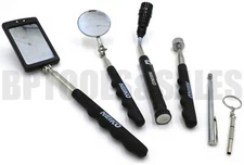 6pc Telescoping Magnetic Pick-Up Tool & Inspection Mirror Adjustable Swivel Set