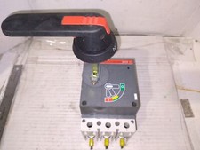 ABB SACE Isomax S3N 40A 3 Pole Circuit Breaker with Rotary Handle Operator Aux