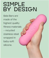 Perfect Gift Blush Pink Hand (Dumbbells) Weights - Bala Bars 2 x 3 lbs Each New