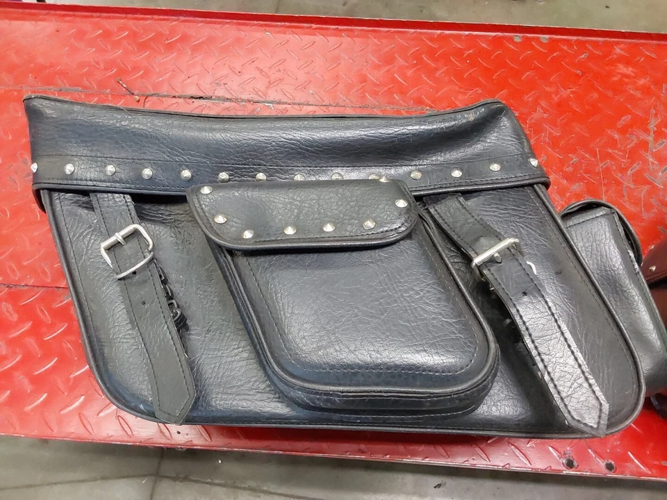 Bolsas de almacenamiento Harley Davidson de cuero sin marca con cerradura sin llave Foto 2 de 4