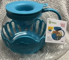 Ecolution Patented Micro-Pop Microwave Popcorn Popper 3-Quart Teal. New Open Box