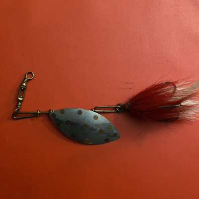 Leurre de pêche ancien années 1910 Pflueger Muskill Bucktail Spinner Leurre de pêche ancien années 1910 Pflueger Muskill Bucktail Spinner