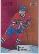 2021/22 ALLURE..NICK SUZUKI..RAINBOW..RED / ORANGE..CARD # R-66..CANADIENS