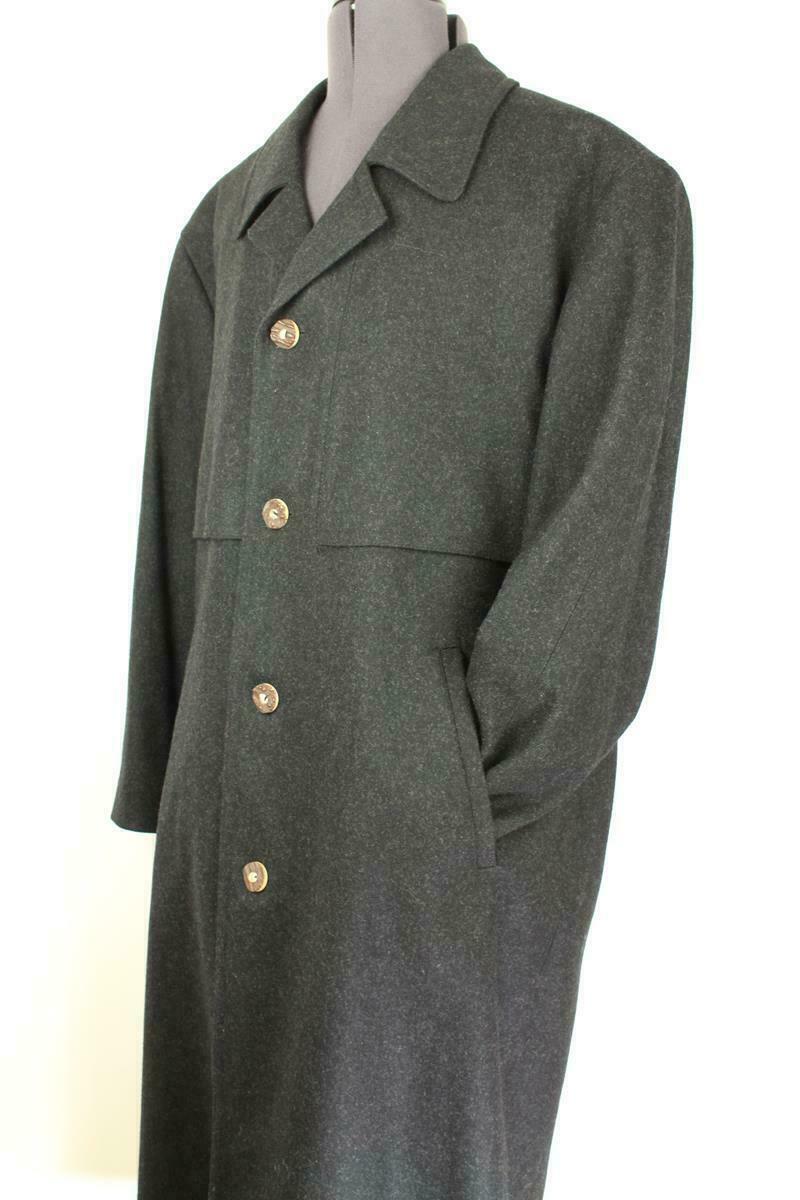 ALTRA DISTLER LODEN cappotto lungo uomo lana trachten invernale bollito taglia EU 50 UK 40